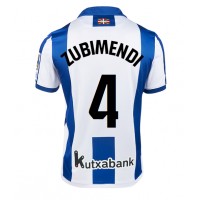 Moški Nogometni dresi Real Sociedad Martin Zubimendi #4 Domači 2024-25 Kratek Rokav